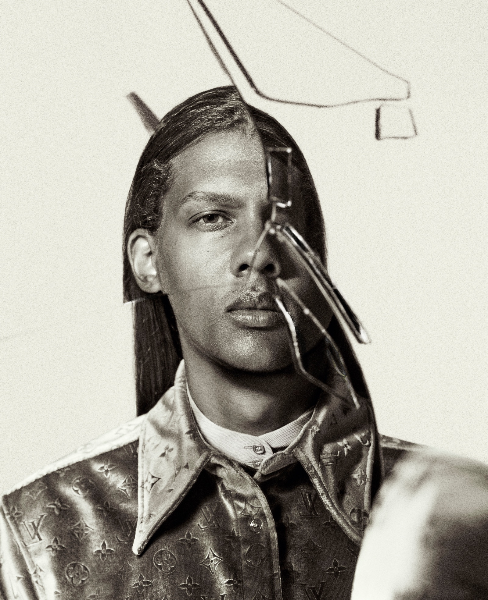 Stromae for GQ France with hair by Joeri Rouffa