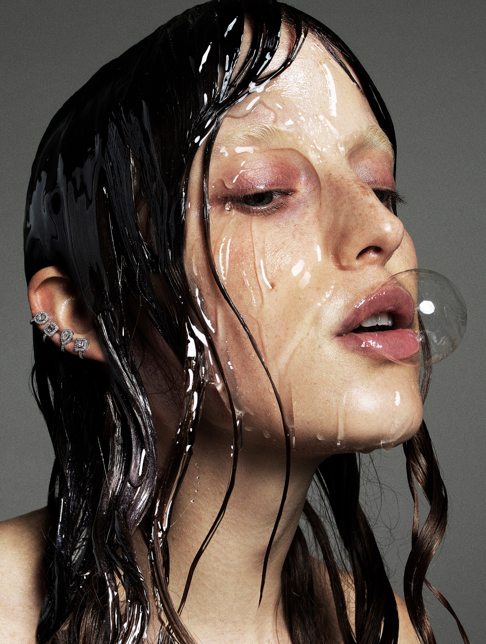 Amber van Oirschot for L'Officiel France with hair by Joeri Rouffa
